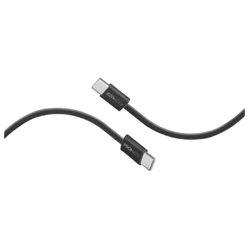 Кабель Promate, USB Type-C to USB Type-C, 3A, 60W, 1.2м, Black (ecoline-cc120.black)