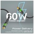 Кабель Promate, USB Type-C to USB Type-C, 3A, 60W, 2м, Black (transline-cc200.black)