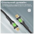 Кабель Promate, USB Type-C to USB Type-C, 3A, 60W, 2м, Black (transline-cc200.black)