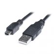 Кабель REAL-EL, USB Type-A to miniUSB, v2.0, 1.8м, Black (EL123500006)