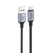 Кабель Foneng X95 Metal Head Braided, USB Type-A to USB Type-C, 3A, 1.2м, Black (X95-CA-TC)