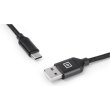 Кабель REAL-EL Premium Fabric, USB Type-A to USB Type-C, 2м, Black (EL123500047)