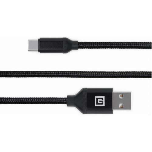Кабель REAL-EL Premium Fabric, USB Type-A to USB Type-C, 2м, Black (EL123500047)