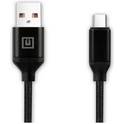 Кабель REAL-EL Premium Fabric, USB Type-A to USB Type-C, 2м, Black (EL123500047)