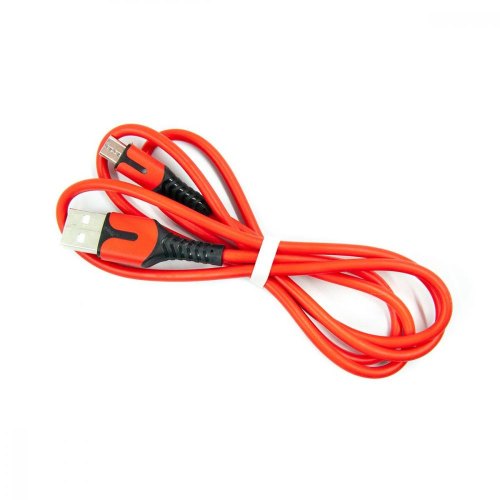 Кабель Dengos, USB Type-A to MicroUSB, 1м, Red (PLS-M-IND-SOFT-RED)