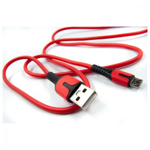 Кабель Dengos, USB Type-A to MicroUSB, 1м, Red (PLS-M-IND-SOFT-RED)