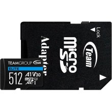Карта пам'яті Team Elite, 512GB, MicroSDXC, UHS-I/U3 Class 10 (TEAUSDX512GIV30A103)