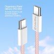 Кабель ColorWay, USB Type-C to USB Type-C, 3А, 1м, Pink (CW-CBPDCC061-P)