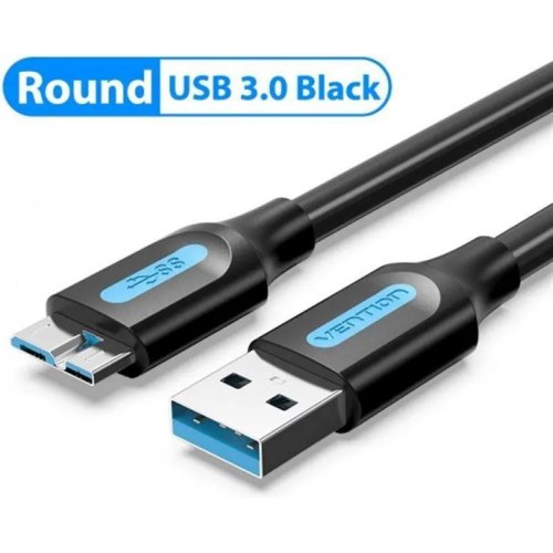 Кабель Vention, USB Type-A to MicroUSB Type-B, 0.5м, Black (COPBD)