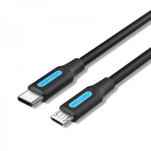 Кабель Vention, USB Type-C to MicroUSB, 2м, Black (COVBH)