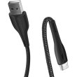 Кабель ColorWay, USB Type-A to MicroUSB, LED, 2.4А, 1м, Black (CW-CBUM034-BK)