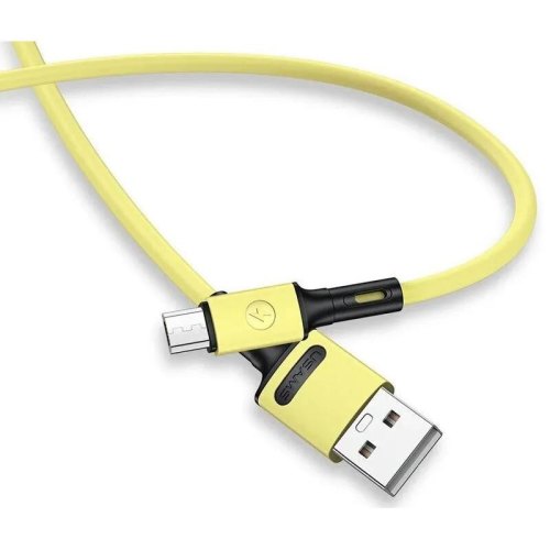 Кабель Usams US-SJ435, USB Type-A to MicroUSB, 1м, Yellow (SJ435USB03)