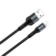 Кабель ColorWay, USB Type-A to Lightning, 2.4А, 1м, Black (CW-CBUL045-BK)