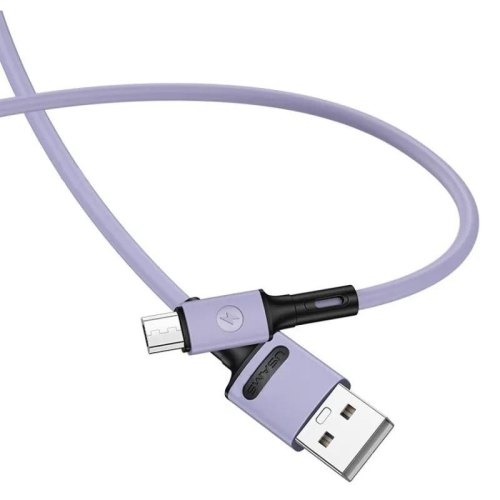Кабель Usams US-SJ435, USB Type-A to MicroUSB, 1м, Purple (SJ435USB04)