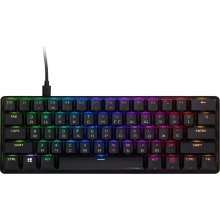 Клавіатура дротова HyperX Alloy Origins 60, Red Switch, RGB, UA, Black (4P5N4AA)