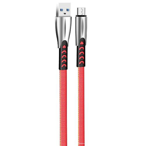 Кабель ColorWay, USB Type-A to MicroUSB, 2.4А, 1м, Red (CW-CBUM011-RD)