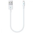 Кабель Ttec Mini Cable, USB Type-A to Lightning, 0.3м, White (2DK7512B)