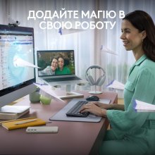Клавіатура бездротова Logitech Signature Slim K950, US, USB, Graphite (920-012465)