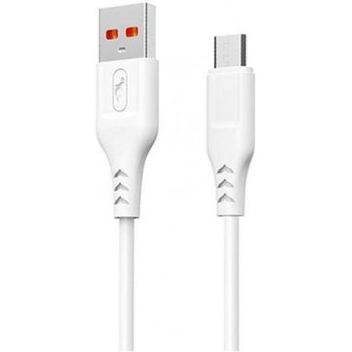Кабель SkyDolphin S61V, USB Type-A to MicroUSB, 1м, White (SDUSB-000449)