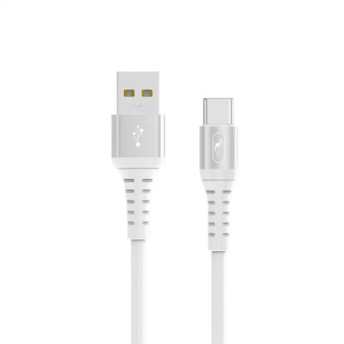 Кабель SkyDolphin S05T TPE Frost Line, USB Type-A to USB Type-C, 1м, White (USB-000550)