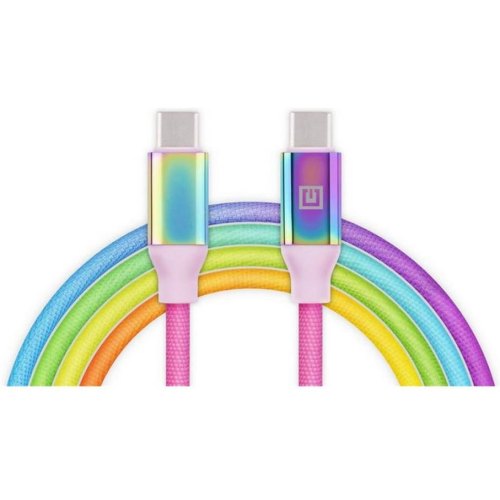 Кабель REAL-EL Premium, USB Type-C to USB Type-C, 1м, Rainbow (EL123500053)