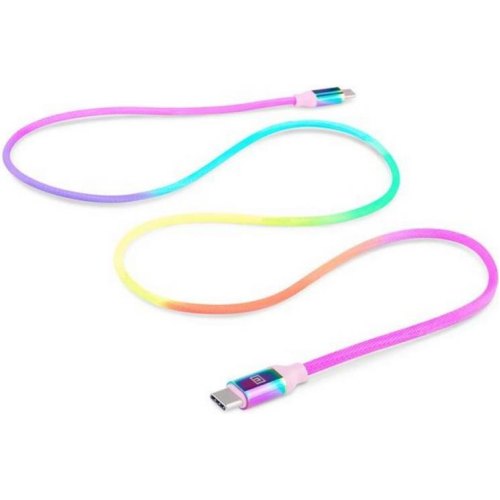 Кабель REAL-EL Premium, USB Type-C to USB Type-C, 1м, Rainbow (EL123500053)