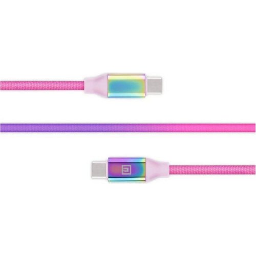 Кабель REAL-EL Premium, USB Type-C to USB Type-C, 1м, Rainbow (EL123500053)