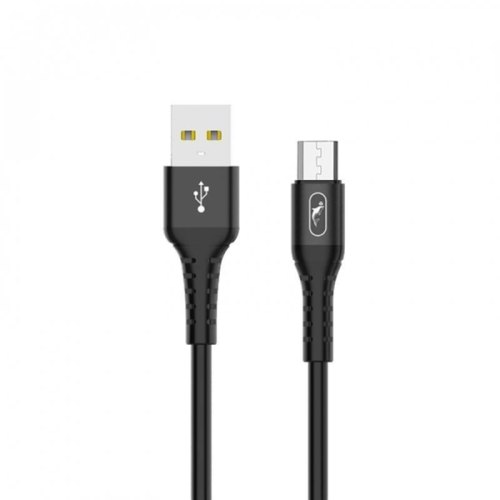 Кабель SkyDolphin S05V TPE Frost Line, USB Type-A to MicroUSB, 1м, Black (USB-000553)
