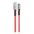 Кабель ColorWay, USB Type-A to Lightning, 2.4А, 1м, Red (CW-CBUL010-RD)
