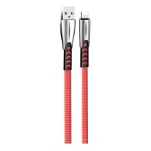Кабель ColorWay, USB Type-A to Lightning, 2.4А, 1м, Red (CW-CBUL010-RD)