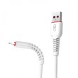 Кабель SkyDolphin S54L Soft, USB Type-A to Lightning, 1м, White (USB-000429)