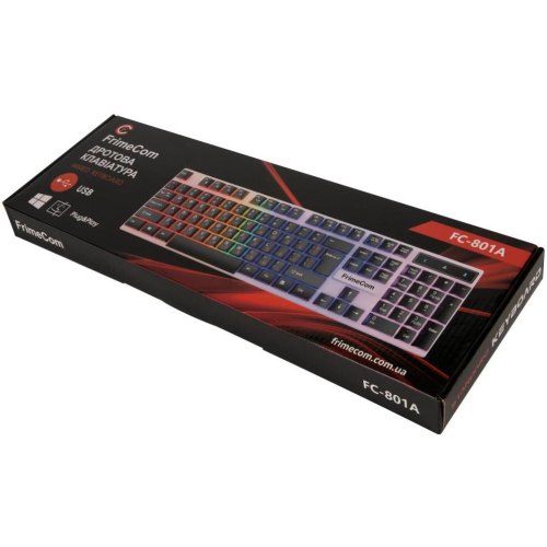 Клавіатура дротова FrimeCom FC-801А-USB, Black