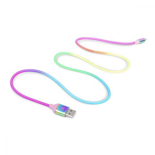 Кабель REAL-EL Premium, USB Type-A to MicroUSB, 1м, Rainbow (EL123500052)