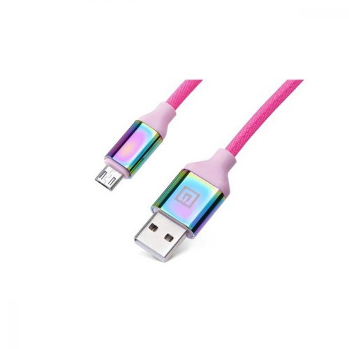 Кабель REAL-EL Premium, USB Type-A to MicroUSB, 1м, Rainbow (EL123500052)