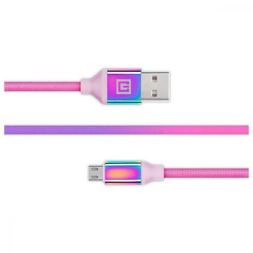 Кабель REAL-EL Premium, USB Type-A to MicroUSB, 1м, Rainbow (EL123500052)