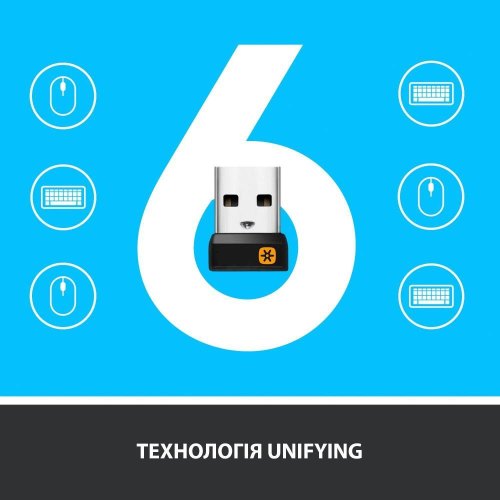 Клавіатура бездротова Logitech K400 Plus, Black (920-007145)