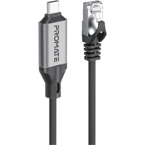 Кабель Promate, USB Type-C to RJ-45, 5м, Black (clink-rj45)