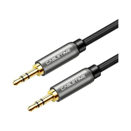 Аудіокабель Cabletime, 3.5мм (M) to 3.5мм (M), 3pin, 1.8м, Black (CF10K)