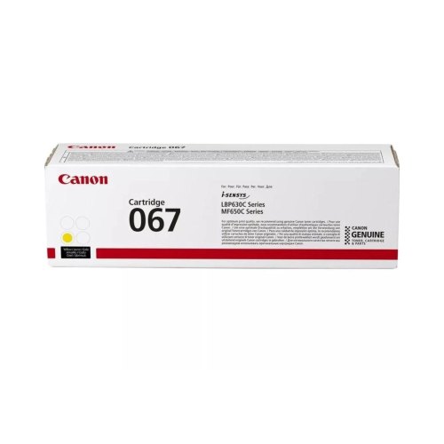 Картридж Canon 067, для MF651Cw/MF655Cdw/MF657Cdw/LBP631Cw/LBP633Cdw, Yellow (5099C002)