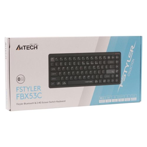 Клавіатура бездротова A4Tech FBX53C, Black