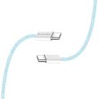 Кабель ColorWay, USB Type-C to USB Type-C, 3А, 1м, Blue (CW-CBPDCC061-BL)