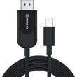 Кабель REAL-EL CHD-180, HDMI to USB Type-C, 1.8м, Black (EL123500044)