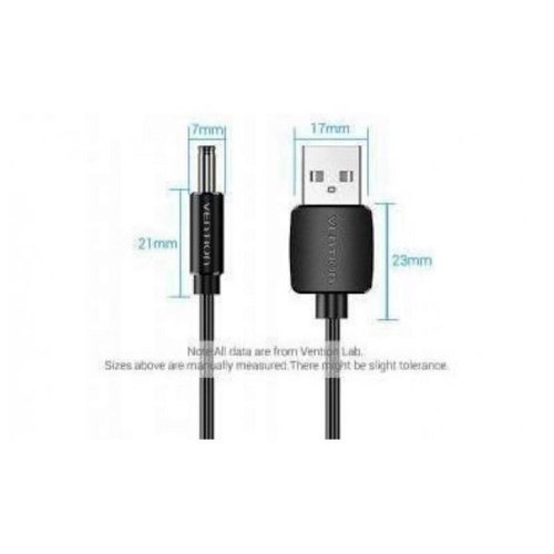 Кабель Vention, USB Type-A to DC 3.5мм, 0.5м, Black (CEXBD)