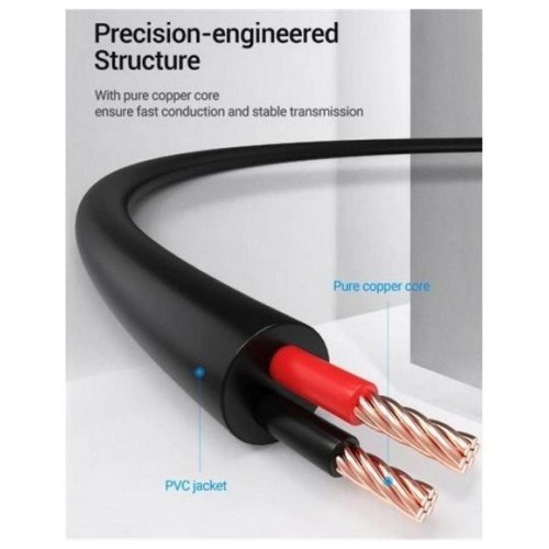 Кабель Vention, USB Type-A to DC 3.5мм, 0.5м, Black (CEXBD)