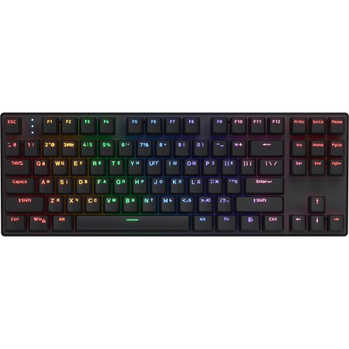 Клавіатура бездротова Hator Icefall Mecha TKL Wireless Rainbow, Black (HTK287UA)