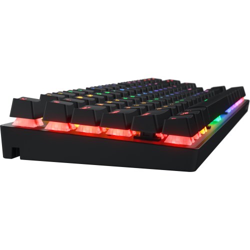 Клавіатура бездротова Hator Icefall Mecha TKL Wireless Rainbow, Black (HTK287UA)