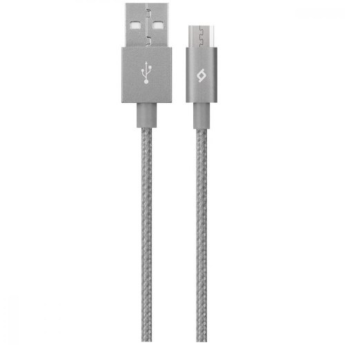Кабель Ttec AlumiCable, USB Type-A to MicroUSB, 1.2м, Space Gray (2DK11UG)