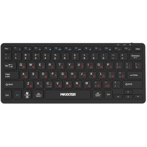 Клавіатура бездротова Maxxter KBW-C01B-UA, Black