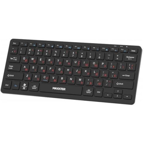 Клавіатура бездротова Maxxter KBW-C01B-UA, Black