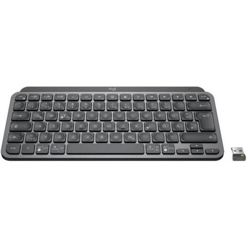 Клавіатура бездротова Logitech MX Keys Mini For Business Wireless Illuminated, US, Graphite (920-010608)